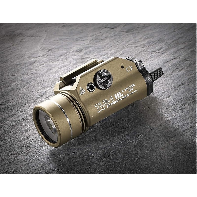 Streamlight 69266 TLR-1 HL 1000-Lumen 20000-Candela Rail-Mounted Tactical Weapon Light with Specific Compatibility Rail Locating Keys, Flat Dark Earth - Image 5
