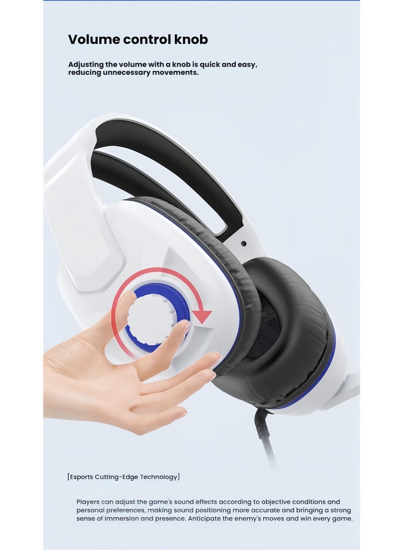 سماعة PS5 للألعاب، وحدة تحكم PS5، سماعة PS5 ثنائية الرأس - Image 4