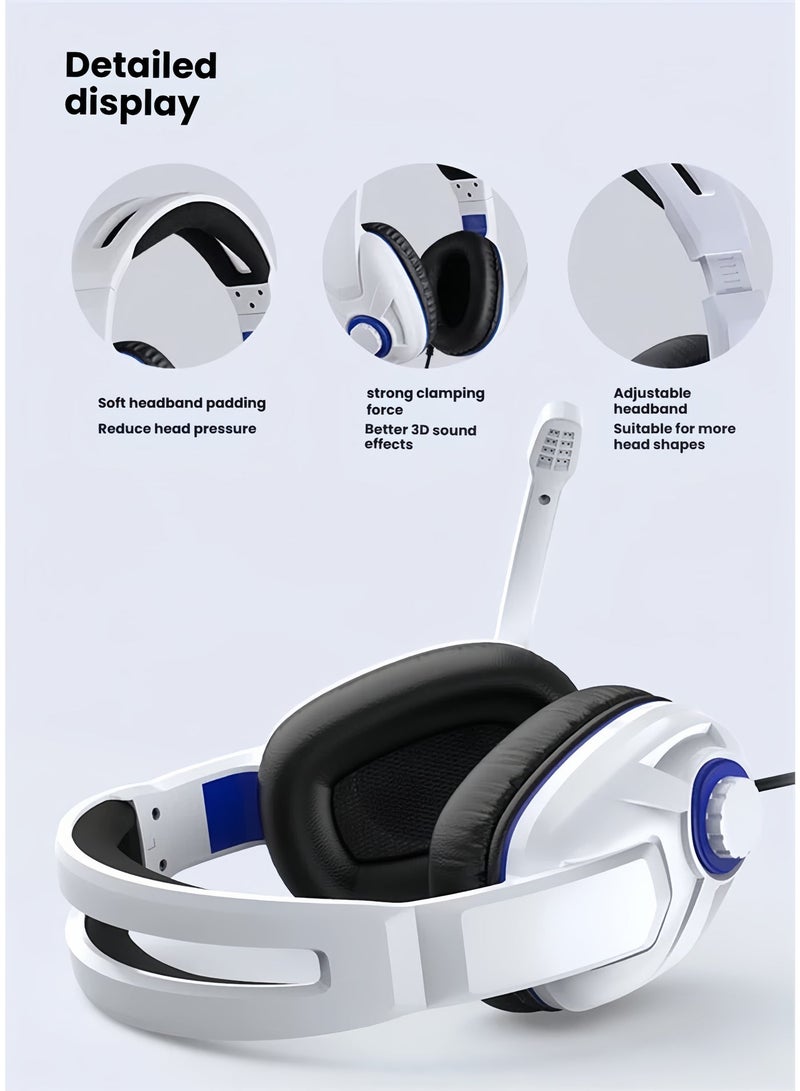 سماعة PS5 للألعاب، وحدة تحكم PS5، سماعة PS5 ثنائية الرأس - Image 3