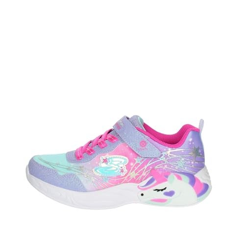 Skechers Kids Unicorn Dreams-Wishful MAGI Sneaker, Lavender/Hot Pink, 13 US Unisex Little Kid - Image 1