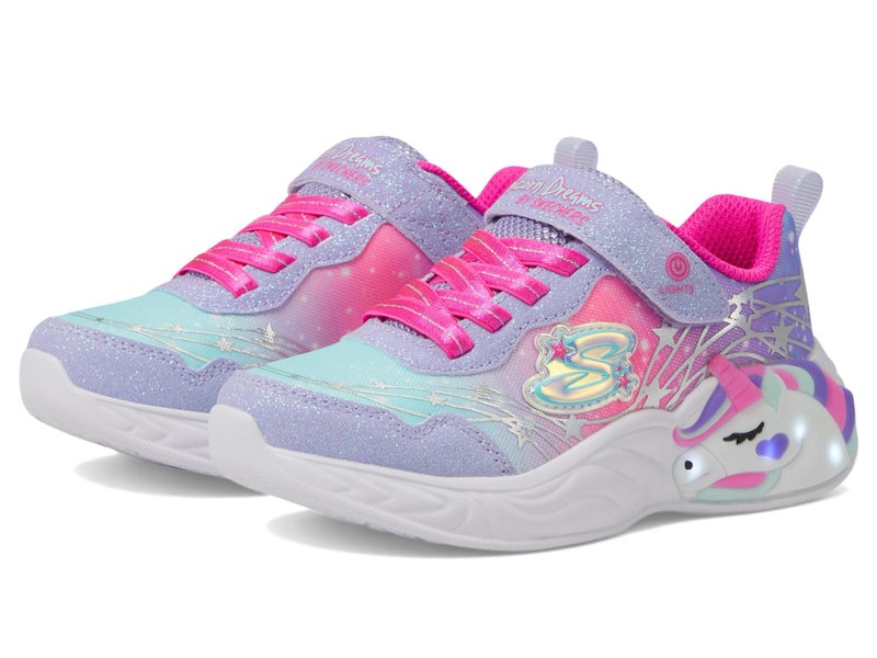 Skechers Kids Unicorn Dreams-Wishful MAGI Sneaker, Lavender/Hot Pink, 13 US Unisex Little Kid - Image 2