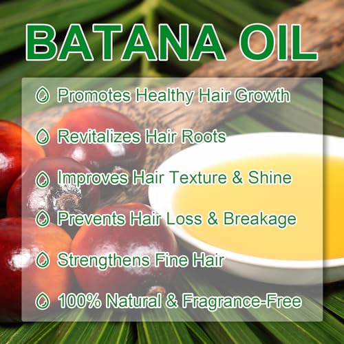 VXHDAG Batana Oil - Pure & Natural Hair Growth Oil from Honduras, Eliminates Split Ends, Enhances Radiance for All Hair & Skin Types, 4.04 fl oz (pack of 2) - Image 2