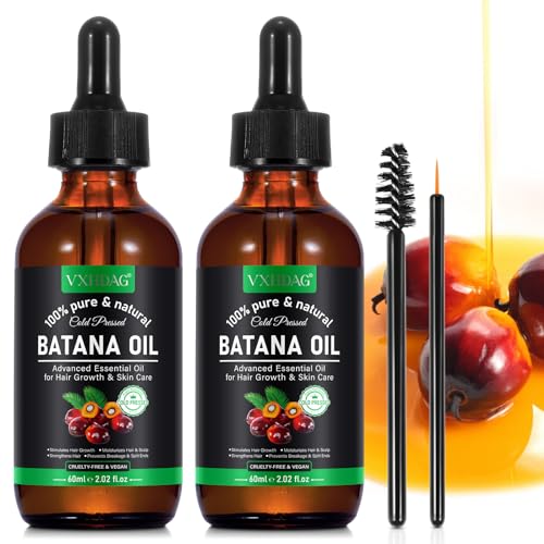 VXHDAG Batana Oil - Pure & Natural Hair Growth Oil from Honduras, Eliminates Split Ends, Enhances Radiance for All Hair & Skin Types, 4.04 fl oz (pack of 2) - Image 1