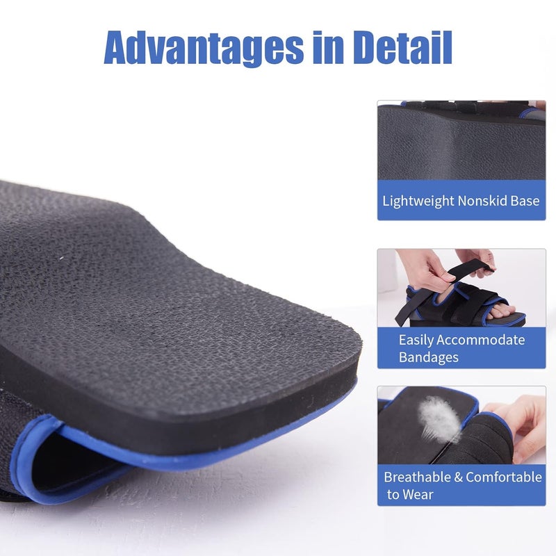 GHORTHOUD Post-op Shoes for Broken Toe Lightweight Orthowedge Shoes Medical Orthopedic Foot Brace Off-Loading Healing Shoe for Foot Surgery (M) - Image 4