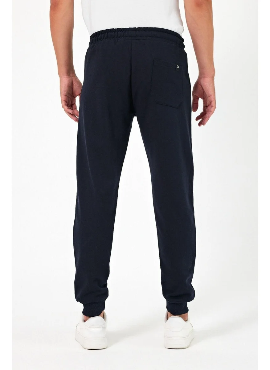 mmetalic Thick Black-Anthracite Men's 2-Pack Sweatpants Jogger Back Pocket Elastic Leg Regular Fit Non-raised