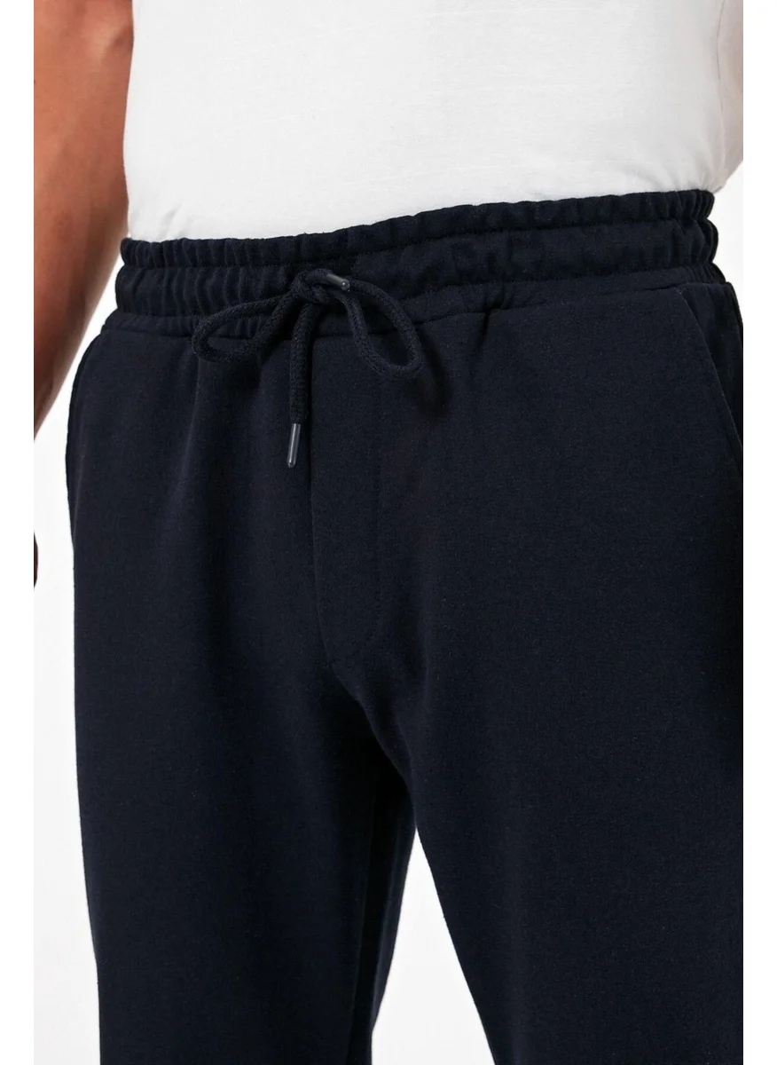 mmetalic Thick Black-Anthracite Men's 2-Pack Sweatpants Jogger Back Pocket Elastic Leg Regular Fit Non-raised