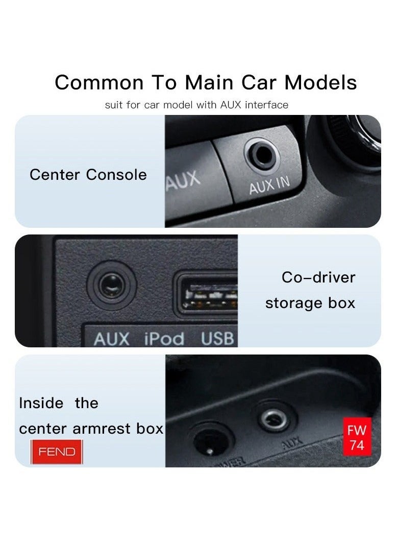 FEND كابل FW74 من نوع C إلى 3.5 مم AUX | محول صوتي مضفر من النايلون بطول 1 متر | صوت عالي الدقة، متين وخالي من التشابك | توافق عالمي مع الهواتف الذكية، أجهزة الكمبيوتر المحمولة وأنظمة الصوت في السيارات - Image 2