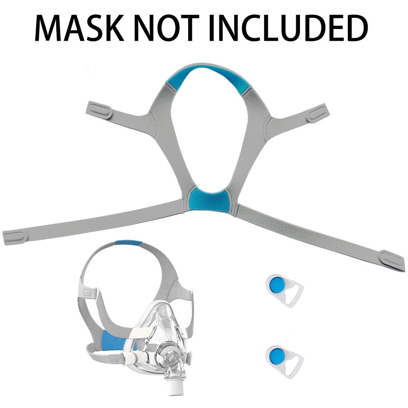 HITISPACE Airfit f20 Headgear with Clips, Replacement CPAP Mask Headgear Strap with Clips CPAP Supplies for Airfit/AirTouch F20, Large (Without Mask) - Image 3