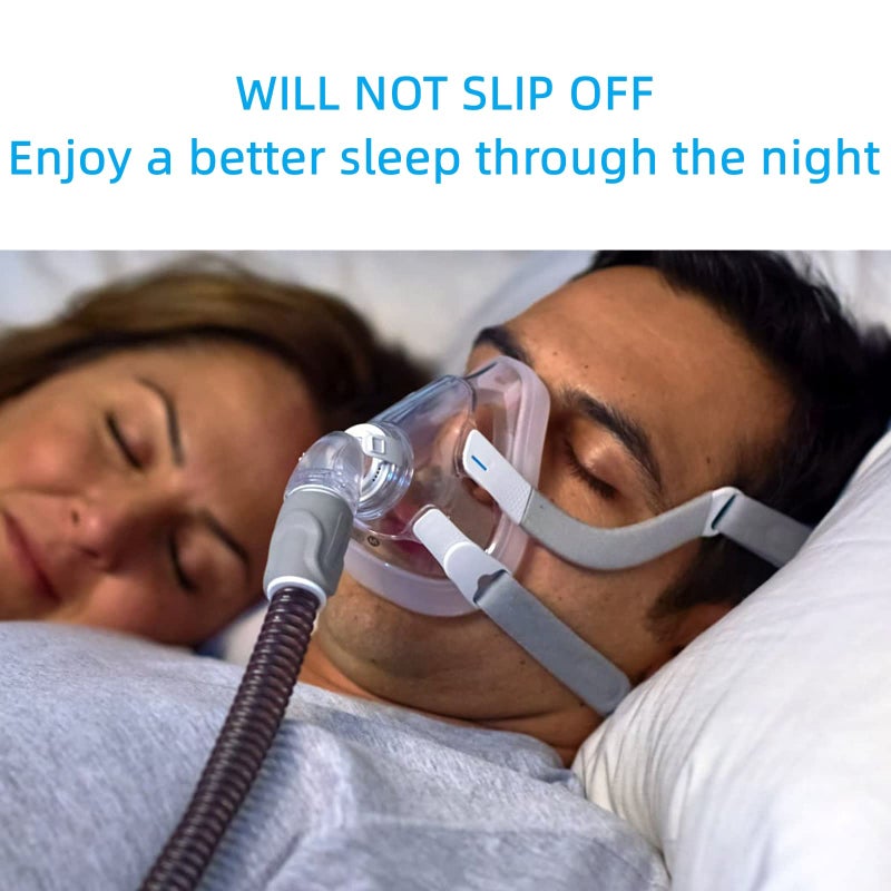 HITISPACE Airfit f20 Headgear with Clips, Replacement CPAP Mask Headgear Strap with Clips CPAP Supplies for Airfit/AirTouch F20, Large (Without Mask) - Image 2