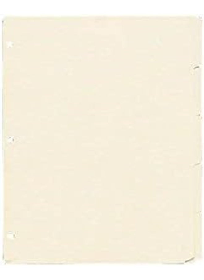 Oxford Oxford Blank Write-On Binder Dividers, 5-Tab, 1/5 Cut, 3-Hole Punched, Letter Size, Manila, 20 Sets Per Box (13V) - Cream  - Image 1