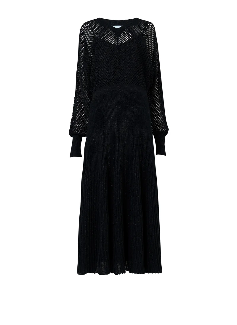leem  Metallic Knitted Dress for Women | Best Price UAE