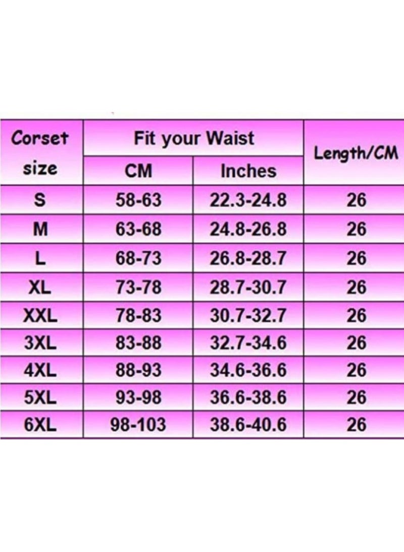 Alissa Girl Women's Double Control Waist Trainer Corset Body Shaper Tummy Control Vest Line Training Belt Slimming Shirt Training Vest Yoga Belt (L) - Image 4