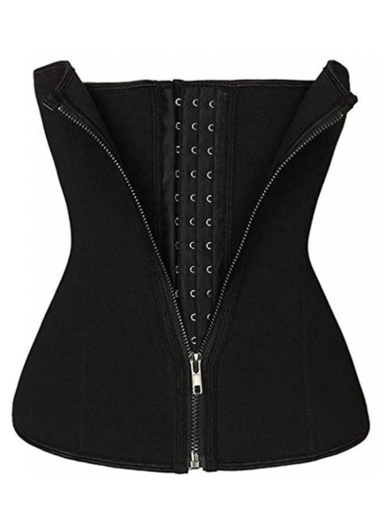 Alissa Girl Women's Double Control Waist Trainer Corset Body Shaper Tummy Control Vest Line Training Belt Slimming Shirt Training Vest Yoga Belt (L) - Image 1