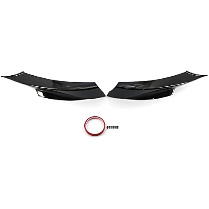 Irovami Front Bumper Splitter Spoiler Lip Cover Replacement for BMW E90M LCI Sedan with M-Tech Bumper 2009-2012 (Fit M-Tech Bumper Only) - Image 1