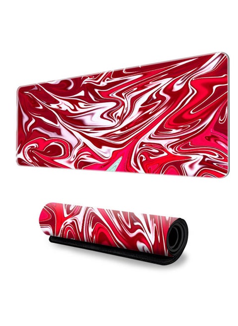 Abstract Mouse Pad Oversized Game Table Pad Non-slip Computer Mouse Pad Lock Edge Marble Keyboard Pad A Generation Of Hair-Color:300*800*2mm-Pattern:G-4713