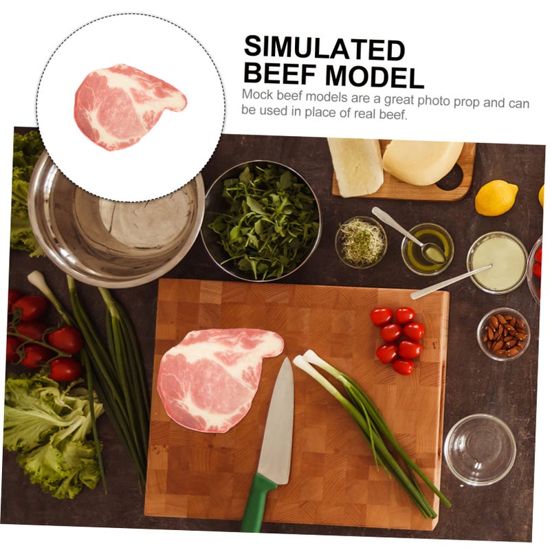 Realistic Artificial Beef Model Kitchen Decor Photography Prop Role Play Film - Image 4