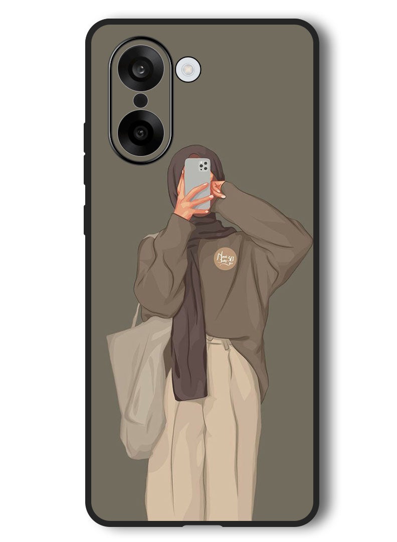 Theodor Case Compatible with OnePlus Nord CE 5 6.77 Inch Protection Shockproof Bumper Cover Girl Taking Picture - Image 1