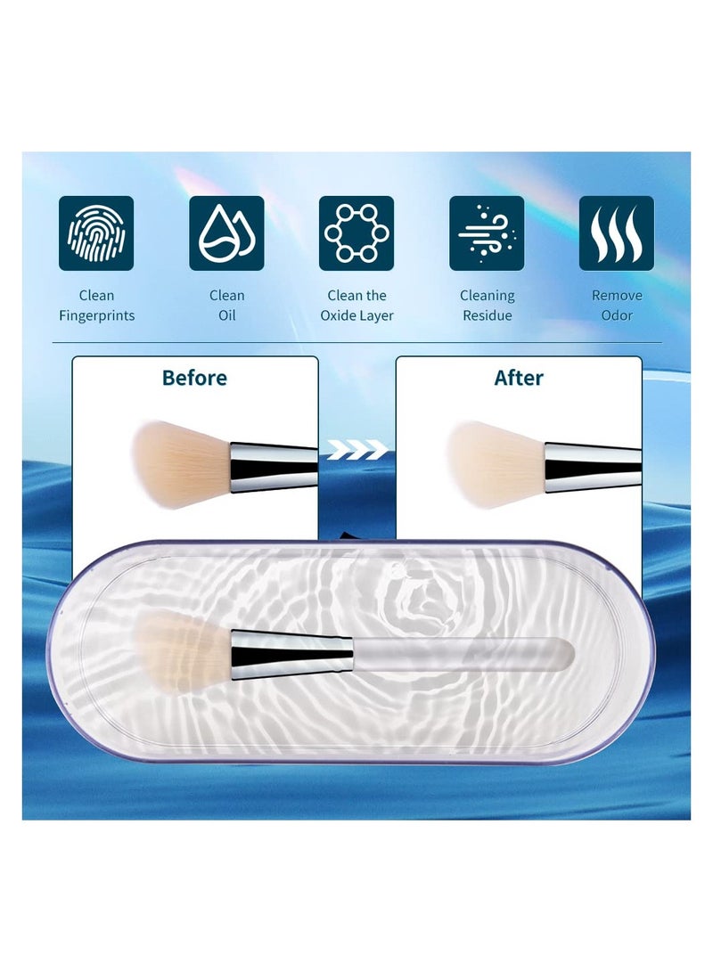 Portable Ultrasonic Jewelry Cleaner 45kHz Rapidly Cleans Rings Earrings Necklaces Watches Coins and More - Image 3