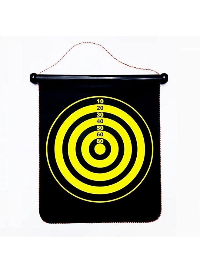 VGRASSP 15 Inch Magnetic Dart Board Game for Kids, Double Sided Foldable Dart Board Game Toy for Kids with 4 Free Magnetic Darts - Image 4