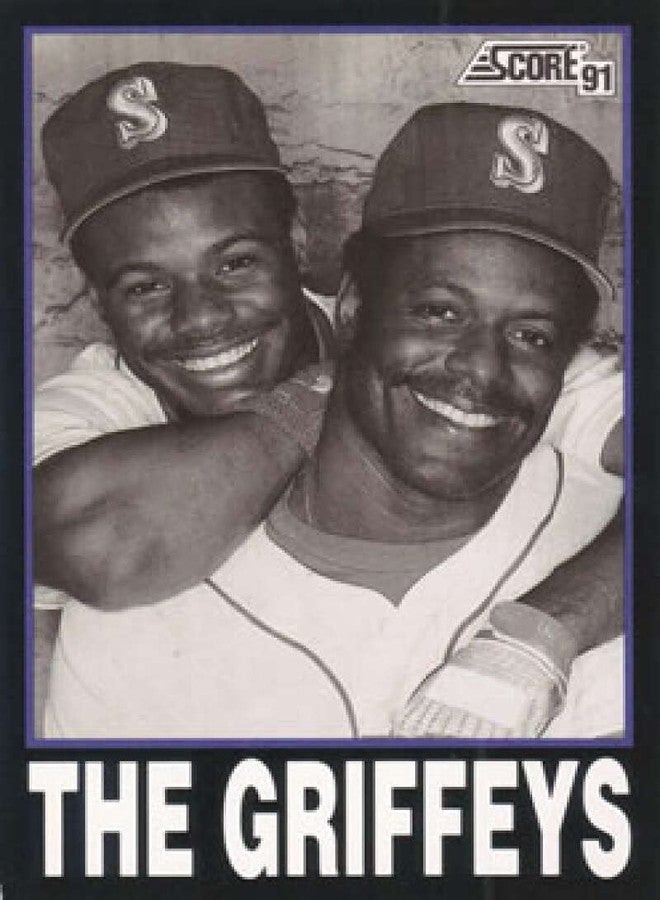 SCORE 1991 Score #841 Ken Griffey Jr./Ken Griffey Sr. NM-MT Seattle Mariners Baseball - Image 1