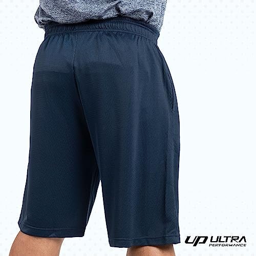 Ultra Performance 5 Pack Mens Shorts, Athletic Gym Shorts Workout Basketball Shorts for Men, Large - Image 3