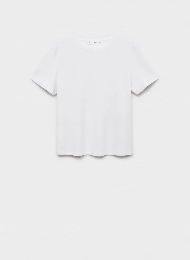 MANGO Cotton Short-Sleeved T-Shirt