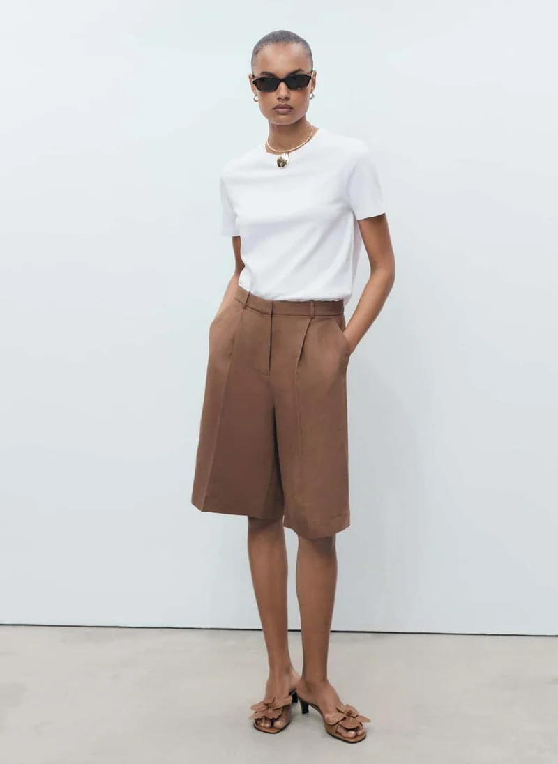 MANGO Cotton Short-Sleeved T-Shirt