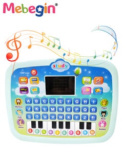 MEBEGIN Kids Tablet Learning Machine Pad Toy with A-to-Z Alphabet and 1-to-10 Numbers, Early Education Intelligent Story Machine, Multifunctional Learning Tablet with Music, 3 AA Batteries Required(Not Included), Ideal Gift for Kids Aged 3+  - Image 2