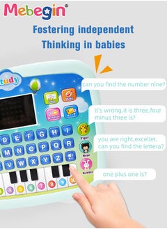 MEBEGIN Kids Tablet Learning Machine Pad Toy with A-to-Z Alphabet and 1-to-10 Numbers, Early Education Intelligent Story Machine, Multifunctional Learning Tablet with Music, 3 AA Batteries Required(Not Included), Ideal Gift for Kids Aged 3+  - Image 3
