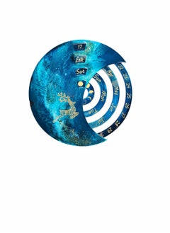 KASTWAVE Moon Calendar Mold, Silicone Resin Mold, Moon Phase Calendar Suitable For Resin Casting, Diy Resin Crafts, Home Office Wall Decoration (3 Pieces)【Moon Perpetual Calendar Resin Mold】 -Moon Perpetual Ca  - Image 1