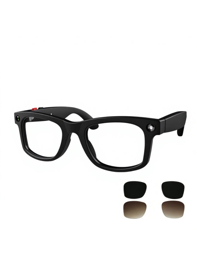 S2 Max AI Smart Glasses with HD Camera, Real-Time Translation, Bluetooth Audio, Voice Assistant & UV Protection – Multifunction Smart Wearable Glasses for Music, Calls & Video Recording - Image 1
