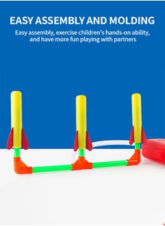 GROIC Rocket Launch Toys for Kids , 1 Launcher with 5  Rockets,Stomp Launch Pad,Top Outdoor Game, STEM Gift for Boys and Girls  - Image 5