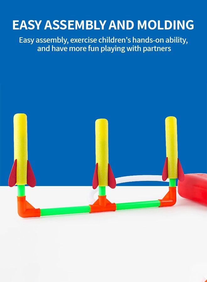 GROIC Rocket Launch Toys for Kids , 1 Launcher with 5  Rockets,Stomp Launch Pad,Top Outdoor Game, STEM Gift for Boys and Girls - Image 5