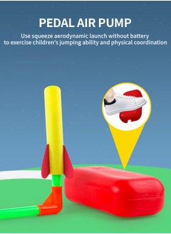 GROIC Rocket Launch Toys for Kids , 1 Launcher with 5  Rockets,Stomp Launch Pad,Top Outdoor Game, STEM Gift for Boys and Girls  - Image 3