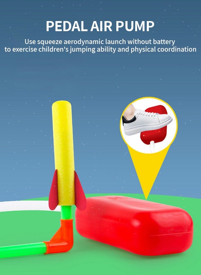GROIC Rocket Launch Toys for Kids , 1 Launcher with 5  Rockets,Stomp Launch Pad,Top Outdoor Game, STEM Gift for Boys and Girls - Image 3