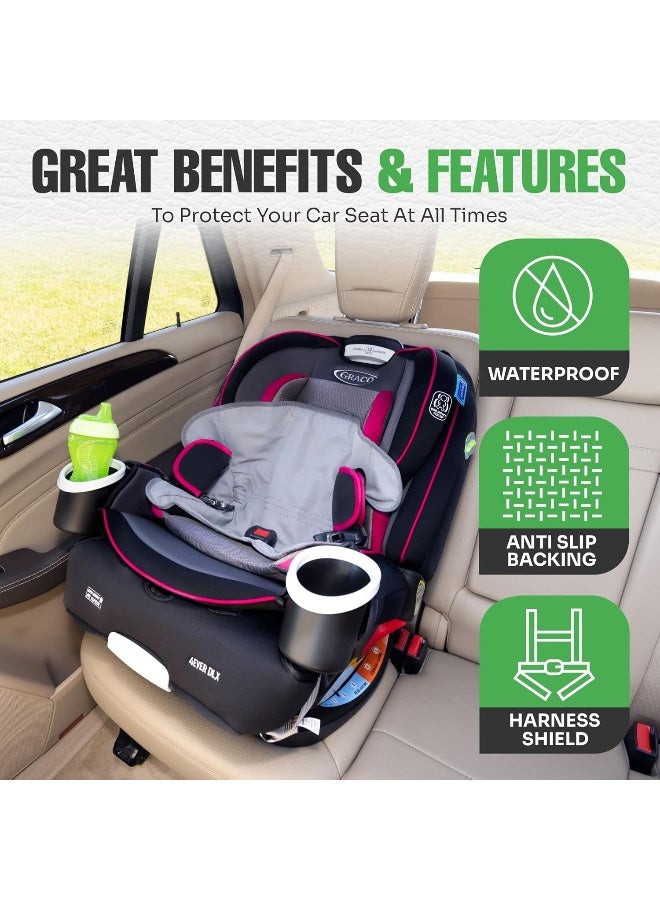 lebogner Child Car Seat Saver Waterproof Liner - 100% Leak Free Pad for Baby Stroller, Piddle Pad for Potty Training Toddlers, Car Seat Liner with Anti Slip Vinyl Backing - Image 2
