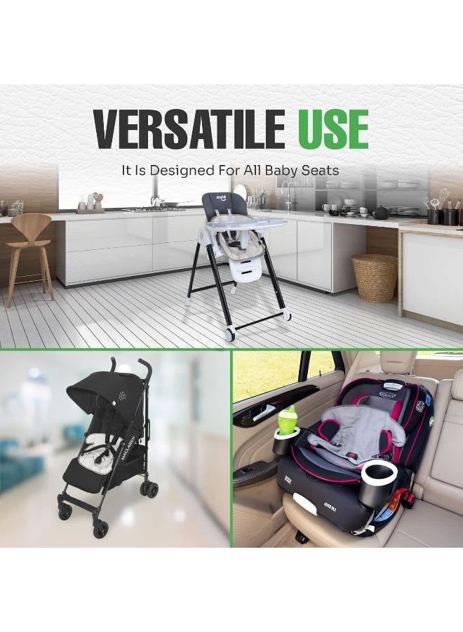 lebogner Child Car Seat Saver Waterproof Liner - 100% Leak Free Pad for Baby Stroller, Piddle Pad for Potty Training Toddlers, Car Seat Liner with Anti Slip Vinyl Backing - Image 3