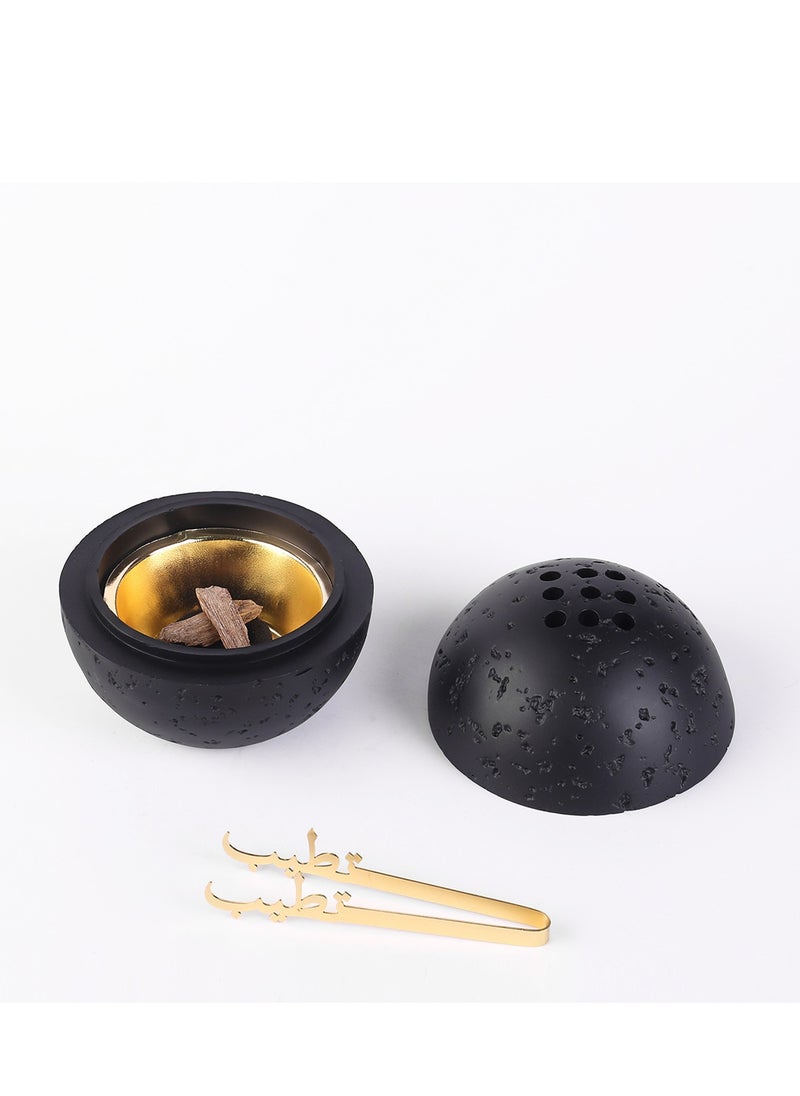 Gerenic - Phnom Penh Kettle Incense Burner Frankincense Resin Incense Burner, Incense Burner with Handle Tongs for Yoga, Spa Aromatherapy,Eid Ramadan - Image 1