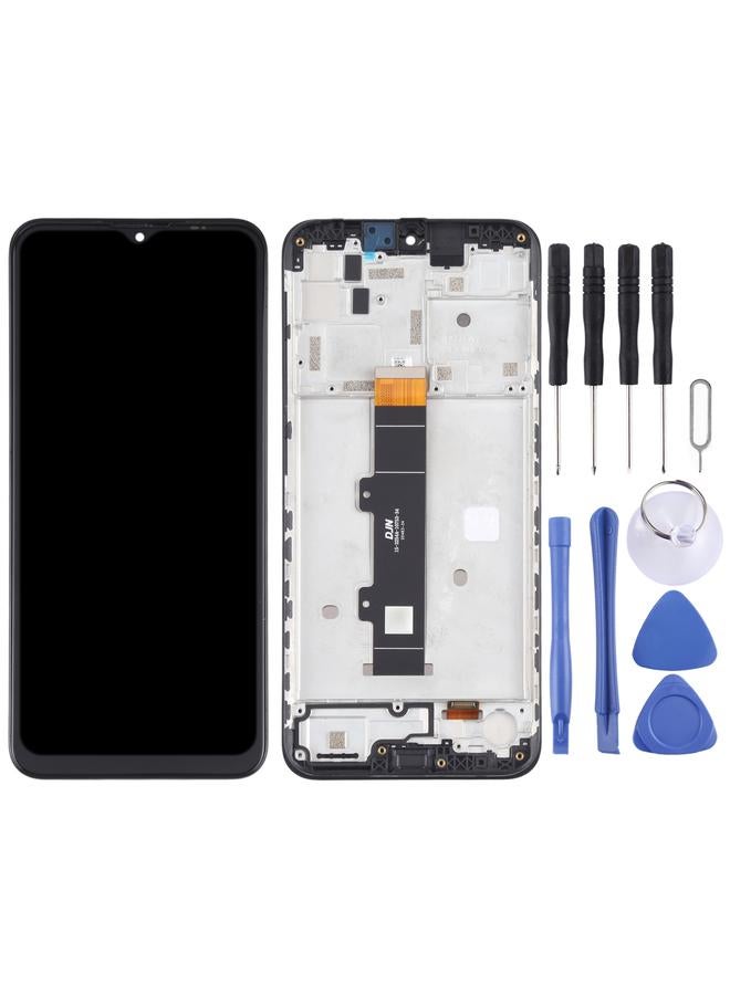 إيروريكس شاشة LCD TFT بديلة لهاتف Motorola Moto G30 XT2129-1 XT2129-2 مجموعة رقمية كاملة مع إطار باللون الأسود - Image 2