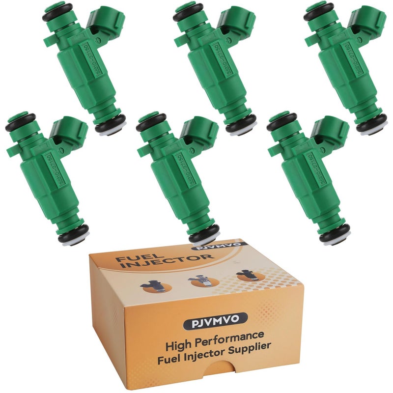 Pjvmvo 20012010 OE 27L Fuel InjectorsCompatible withHyundai 27 Santa Fe Tucson Tiburon 20032008Compatible withKia Optima 20022009 4 Holes Set of 6 - Image 2