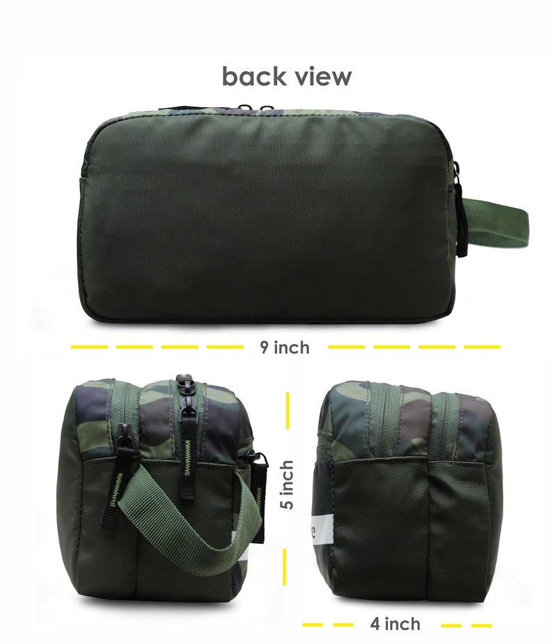 SFANE Toiletry Bag for Men & Women Makeup Pouch, Travel Essentials Travel Organizer Travel Pouch for Men for Travel Kit for Toiletries, Wash Bag (Green) - Image 4