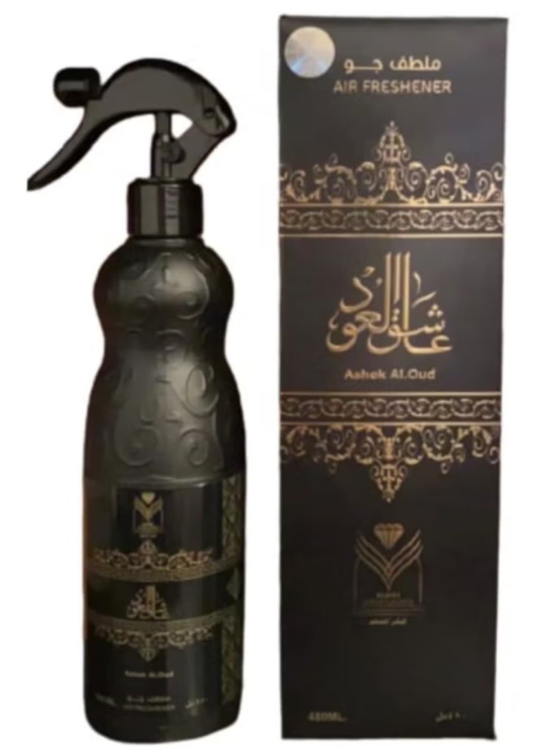 الماس معطر منزل عاشق العود شفاف 480ملليلتر