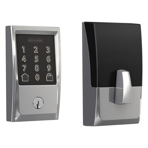 Schlage Encode Smart WiFi Deadbolt with Century Trim In Bright Chrome - Image 1