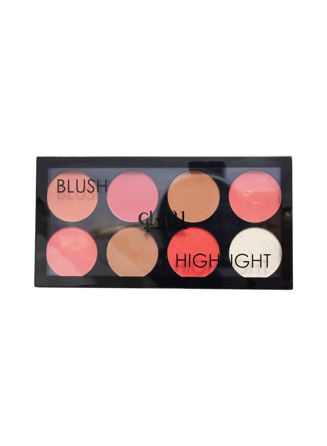 Glam 21 Glam21 Blush Highlighter Palette ; Silky Pigments For Long Lasting Shimmer Look ; Suitable For All Skin Tone ; 24 Gm Classy03 - Image 1