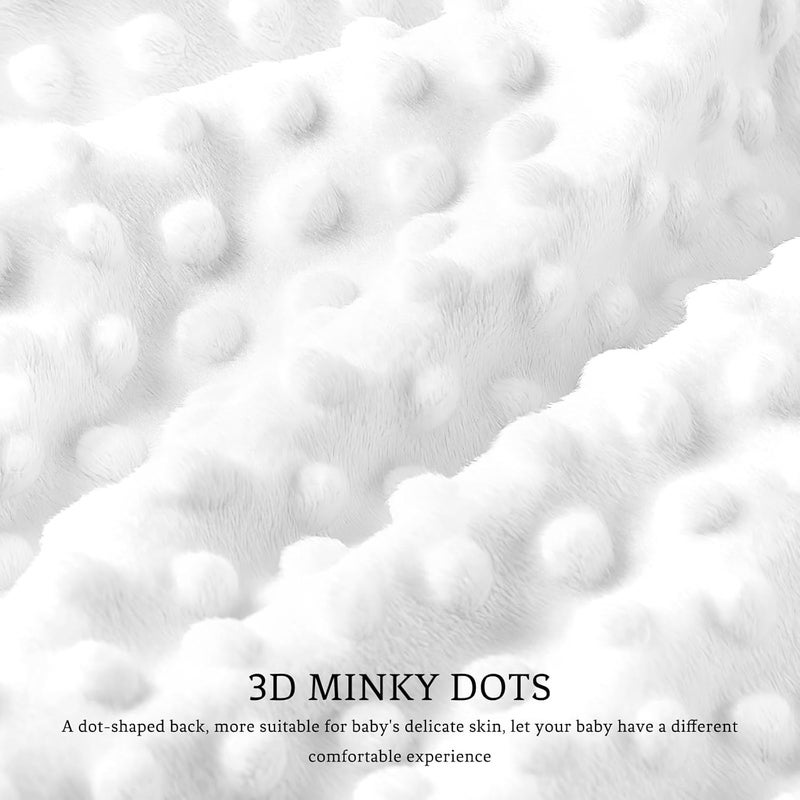 DILIMI Baby Blanket Soft Warm Newborn Toddler Minky Plush Dot Blanket for Girl and Boy Unisex 4030 in Colorful Checkered - Image 3