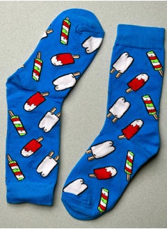 The Socks Hype 3 Pairs Cotton Soft Funny Popsicle Socks for Men Women | Casual & Colorful Year-Round Socks | Comfortable Crew Socks with Playful Popsicle Design | Suitable for 35-42 Sizes  - Image 1