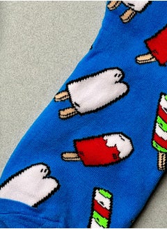 The Socks Hype 3 Pairs Cotton Soft Funny Popsicle Socks for Men Women | Casual & Colorful Year-Round Socks | Comfortable Crew Socks with Playful Popsicle Design | Suitable for 35-42 Sizes  - Image 3