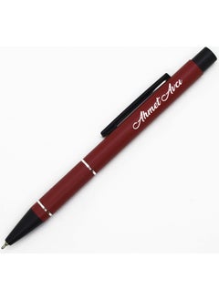 Ada Lazer Personalized Needle Tip Metal Ballpoint Pen - Red  - Image 1