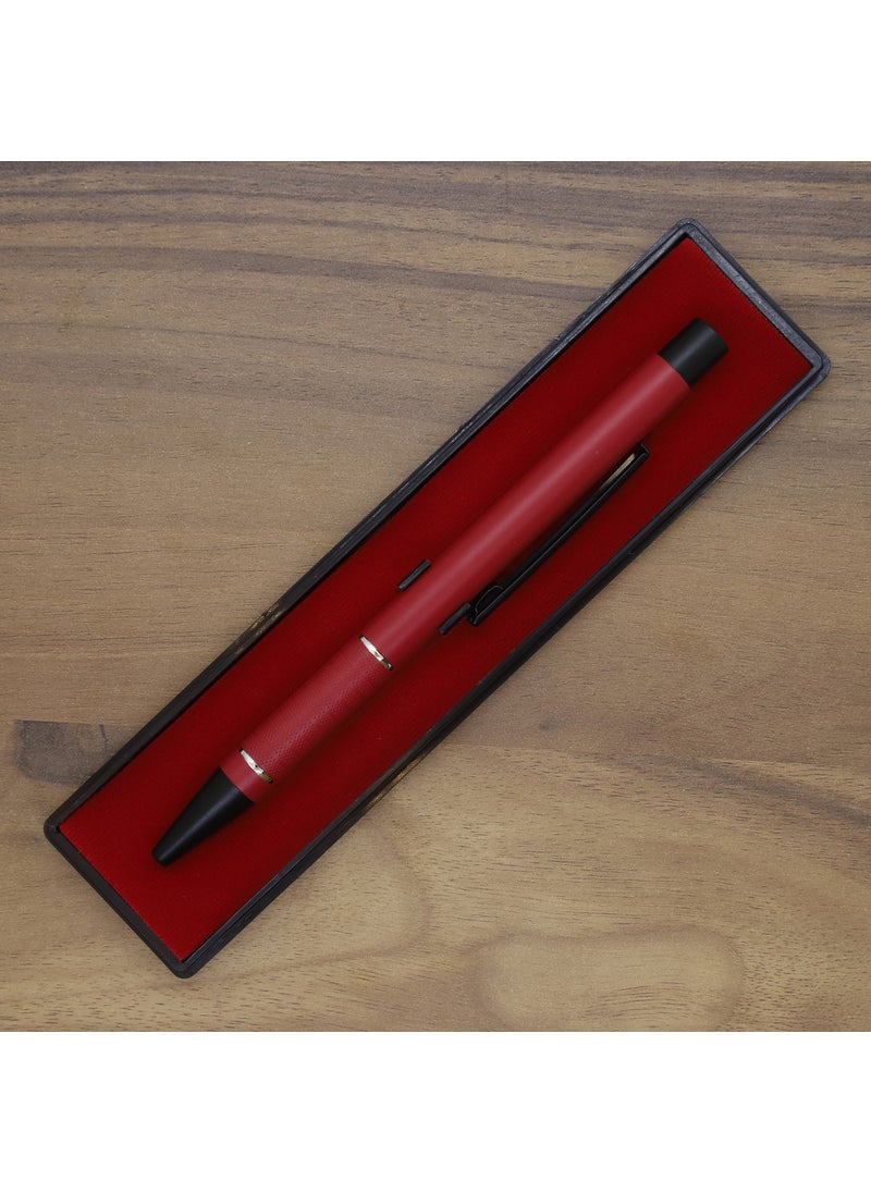 Ada Lazer Personalized Needle Tip Metal Ballpoint Pen - Red  - Image 2