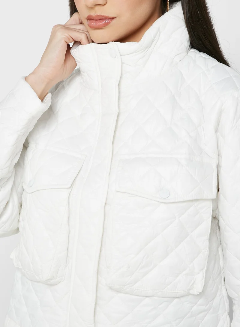 Ginger Quilted Jacket With Oversized Pockets